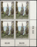 Feroe Poste N** Yv:150 Mi:156 Allvastakur-Hestur Coin D.feuille X4 - Färöer Inseln
