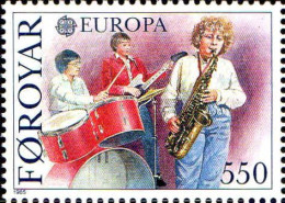 Feroe Poste N** Yv:111 Mi:117 Europa Cept Année Européenne De La Musique - Färöer Inseln