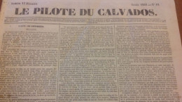 1841 CALVADOS - TALLEVENDE LE GRAND  ( Saint-Germain-de-Tallevende-la-Lande-Vaumont  ? ) " LE PILOTE DU CALVADOS " - 1800 - 1849