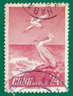 Cuba. 1956. Scott # C140. Pajaros. Pelicano Blanco - Usati