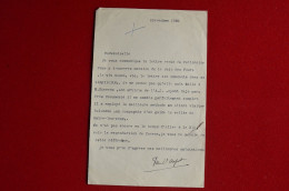1935 Signed Letter Colector Paul Payot Maire Of Chamonix To C.E. Engel Mountaineering Historian Alpinism Escalade - Sportspeople