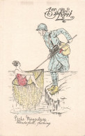 Illustration Illustrateur C. Santini Peche Miraculeuse CPA Femme Sexy Baigneuse Soldat Militaire Poilus Pecheur - Autres & Non Classés