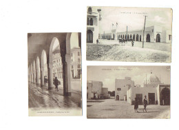 Lot 3 Cpa - Maroc > Casablanca - Boulevard Gare Mosquée De Sidi El Kirouani Nouveau Marché Animation - Casablanca