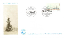 Groenland Poste Obl Yv:233/234 Europa Cept L'Europe & Les Découvertes Ammasalik 5-5-1994 Fdc - Oblitérés