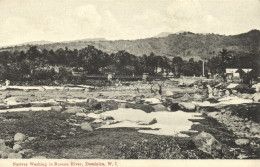 Dominica, W.I., ROSEAU, Natives Washing In River (1910s) Postcard - Dominique