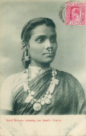 SRI LANKA  CEYLON  Tamil Woman Showing Ear Jewels - Sri Lanka (Ceylon)