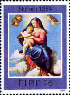 Irlande Poste N** Yv: 554 Mi:552 Nollaig 1984 Sassoferro La Vierge & L'Enfant - Nuovi