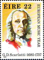 Irlande Poste N** Yv: 569 Mi:566 European Music Year G.D.Scarlatti - Unused Stamps