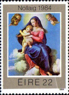 Irlande Poste N** Yv: 553 Mi:551 Nollaig 1984 Sassoferro La Vierge & L'Enfant - Nuovi