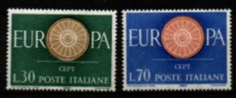 ITALIE     -    1960  -    EUROPA   .  Y&T N° 822 / 823 ** - 1960