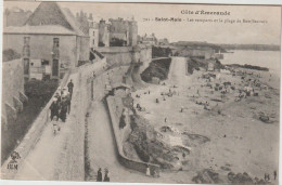 SAINT MALO  LES REMPARTS ET LA PLAGE DE BON SECOURS - Saint Malo