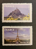 France 2010 Autoadhésifs N°334A / N°335A  " Monuments Français" - Unused Stamps