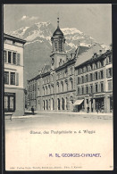 AK Glarus, Das Postgebäude U. D. Wiggis  - Other & Unclassified
