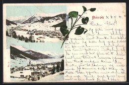AK Davos, Ortsansicht Im Schnee  - Davos
