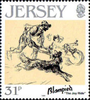 Jersey Poste N** Yv:385 Mi:391 Blampied The Joy Ride - Jersey