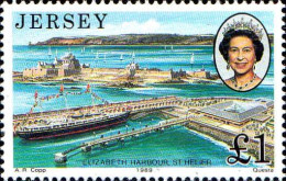 Jersey Poste N** Yv:478 Mi:484 Visite De La Reine Elisabeth II - Jersey