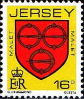 Jersey Poste N** Yv:364 Mi:366 Malet Blason De Famille - Jersey