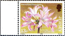 Jersey Poste N** Yv:366 Mi:372 Lily-amaryllis Belladonna Bord De Feuille - Jersey