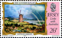 Jersey Poste N** Yv:331 Mi:337 John Alexander Gilfillan Australian Landscape - Jersey