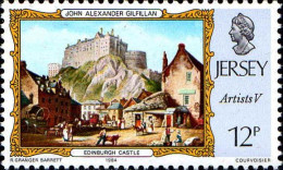 Jersey Poste N** Yv:329 Mi:335 John Alexander Gilfillan Edinburgh Castle - Jersey