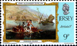 Jersey Poste N** Yv:328 Mi:334 John Alexander Gilfillan Robinson Crusoe - Jersey