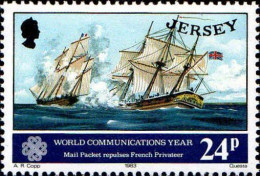 Jersey Poste N** Yv:300 Mi:305 Mail Packet Repulses French Privateer - Jersey