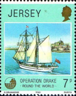Jersey Poste N** Yv:222/227 Operation Drake Round The World - Jersey