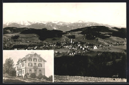 AK Grub Bei Heiden, Gasthaus & Pension Fünfländerblick, Blick Auf Heiden Und Die Alpen  - Heiden