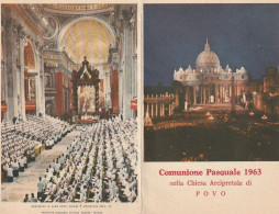 TRENTO POVO COMUNIONE PASQUALE 1963 - Devotion Images