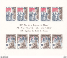 MONACO 1982 EUROPA, Faits Historiques Yvert BF 22, Michel Bl 19 NEUF** MNH Cote 25 Euros - Blocks & Sheetlets