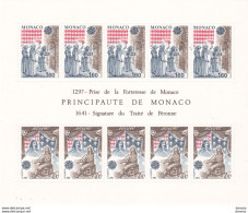 MONACO 1982 EUROPA, Faits Historiques Yvert BF 22, Michel Bl 19 NEUF** MNH Cote 25 Euros - Bloques