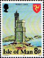 Man Poste N** Yv:102B Mi:109A Milners Tower (Thème) - Castles