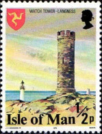 Man Poste N** Yv: 98B Mi:105A Watch Tower Langness (Thème) - Châteaux