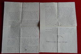 1944 Signed Letter Writer Gonzague De Reynold Poet Ecologist To C.E. Engel Mountaineering Historian Alpinism Escalade - Sportspeople