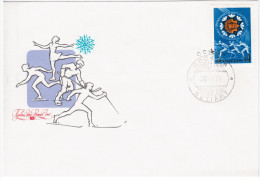 Russia USSR 1975 FDC 8th Winter Spartakiada Of Trade Unions, - FDC