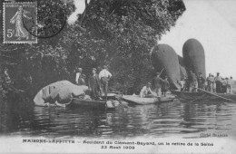 MAISONS-LAFFITTE - Accident Du Clément Bayard, On Le Retire De La Seine Le 23 Août 1909 - Maisons-Laffitte