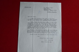 1950 Letter Theodorada Dee To C.E. Engel Mountaineering Hisporian Alpinism Escalade - Sportspeople