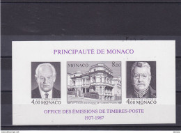 MONACO 1987 OETP Yvert BF 39a ND, Michel Bl 37B NEUF** MNH Cote Yv 50 Euros - Blocks & Sheetlets