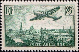 France Avion N* Yv: 8 Mi:305a Avion Sur Paris (avec Charnière) - 1927-1959 Mint/hinged