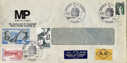 France Avion Cachet Yv:44+) 1982-10-13 Cachet Musée De La Poste - 1960-.... Briefe & Dokumente