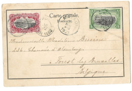 !!! CONGO, CPA DE 1903, DÉPART DE TUMBA POUR BRUXELLES (BELGIQUE) - Covers & Documents