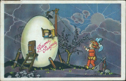 An727 Cartolina  Augurale Buona Pasqua 1933 - Altri & Non Classificati