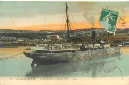 260524A - ALGERIE MOSTAGANEM Transatlantique Dans Le Port - LL N°67 - BATEAU - Mostaganem