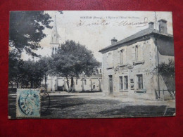 F23 - 40 - Mimizan (Bourg) - L'Eglise Et L'Hotel Des Postes - 1906 - Mimizan