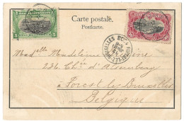 !!! CONGO, CPA DE 1903, DÉPART DE TUMBA POUR FOREST-LEZ-BRUXELLES (BELGIQUE) - Covers & Documents