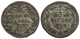 HR 0,5 Batzen 1799 Mit 5  /3823 - 1798 - 1803 Helvetic Republic (Napoleonic Era)