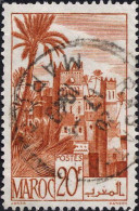 Maroc (Prot.Fr) Poste Obl Yv:264 Mi:265 Kasbah De Tifoultout (TB Cachet Rond) - Used Stamps
