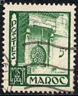 Maroc (Prot.Fr) Poste Obl Yv:282 Mi:301 Fès Fontaine Nedjarine (Lign.Ondulées) - Usati