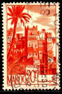 Maroc (Prot.Fr) Poste Obl Yv:264 Mi:265 Kasbah De Tifoultout (Beau Cachet Rond) - Usati