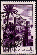 Maroc (Prot.Fr) Poste Obl Yv:265 Mi:266 Kasbah De Tifoultout (TB Cachet Rond) - Used Stamps